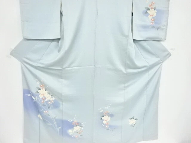 42319# Japanese Kimono / Antique Kimono / Embroidery / Floral Plants