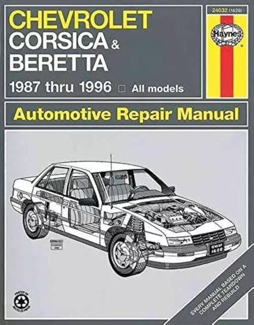 Haynes Repair Manual Chevrolet Corsica & Beretta 1987 thru 1996 USED