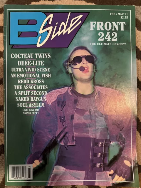 B-Side Magazine #25 Feb 1991 Front 242 Cocteau Twins Associates Soul Asylum
