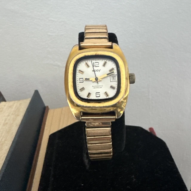 Montre Bracelet KODY En Or 18 Carats - Vintage Années 70, Mécanique, Fabriquée En Suisse