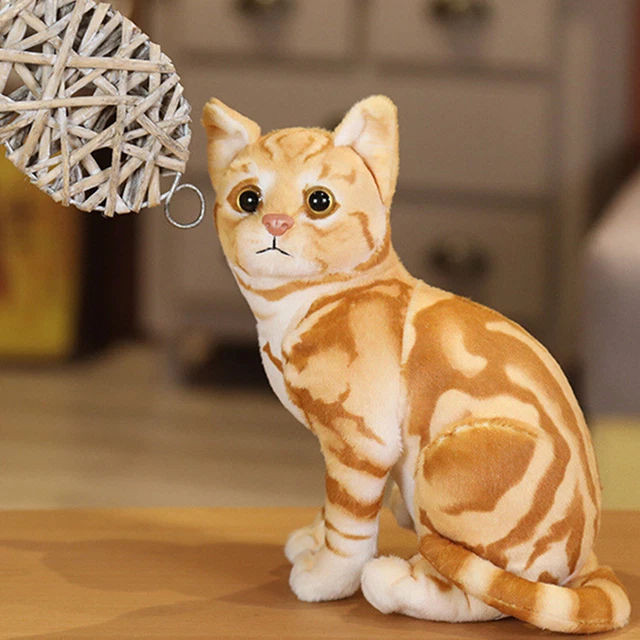 27CM CUTE SIMULATION Cats Plush Toys Stuffed Soft Dolls Home Decor