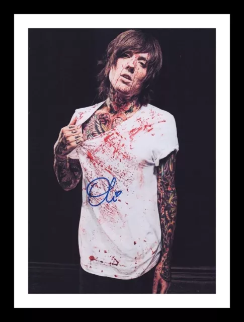 Oli Sykes - Bring Me The Horizon Autographed Signed & Framed Photo Print