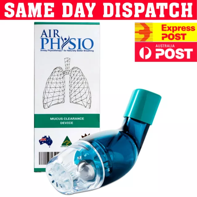 AirPhysio Natural Breathing Lung Expansion Device & Mucus Removal Therapy Aid AU