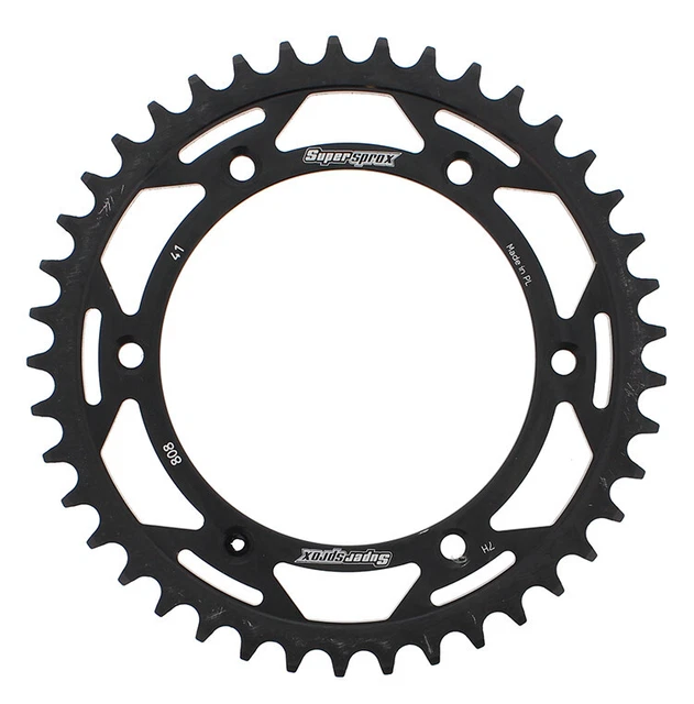Supersprox Rear Steel Sprocket 41T Black RFE-808-41-BLK