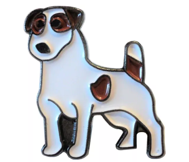 Jack Russell Terrier Dog Metal Enamel Pin Badge 20mm NEW