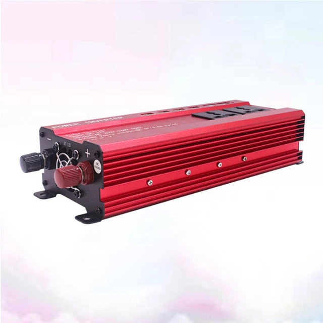 Potente inverter di potenza auto 2000 W 12 V DC a 220 V CA convertitore alimentazione auto