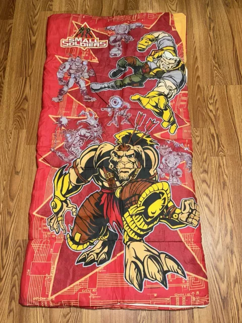 Vintage 1998 Small Soldiers Kids Children's Indoor Sleeping Bag