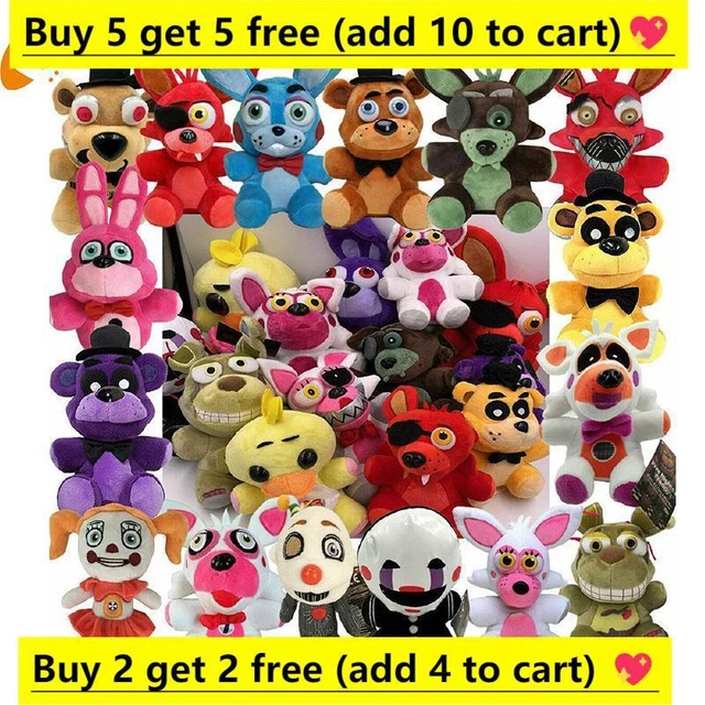 7 pouces FNAF Freddy Fazbear jouets en peluche cinq nuits à Freddy's