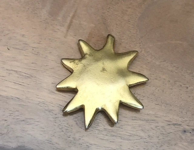 Pendentif/broche étoile Ajourée Dorée RAMBAUD Edouard - Rare - Occasion Superbe état