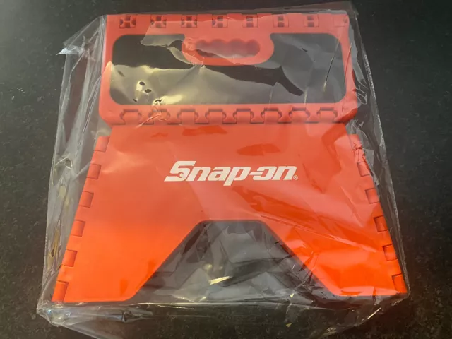 Snap On Tools rot & schwarz klappbarer Stufenhocker für Werkstatt Garage SSXRSTPK09 Neu