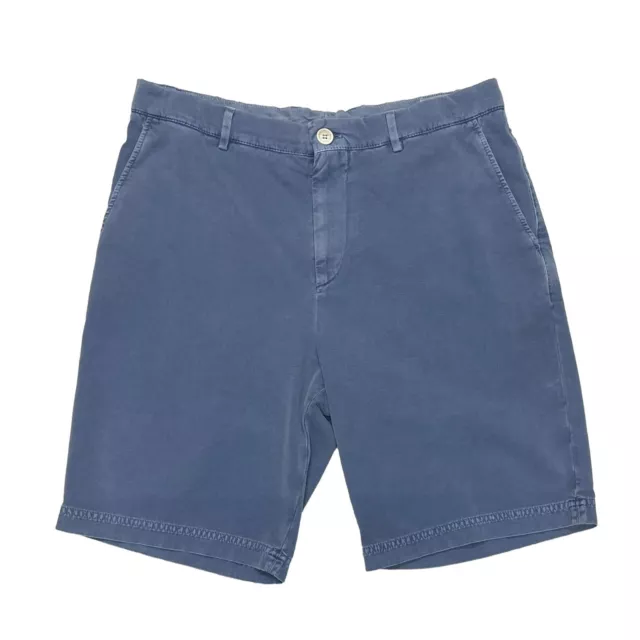 Brunello Cucinelli Men's Bermuda Shorts Size 34 Blue Cotton