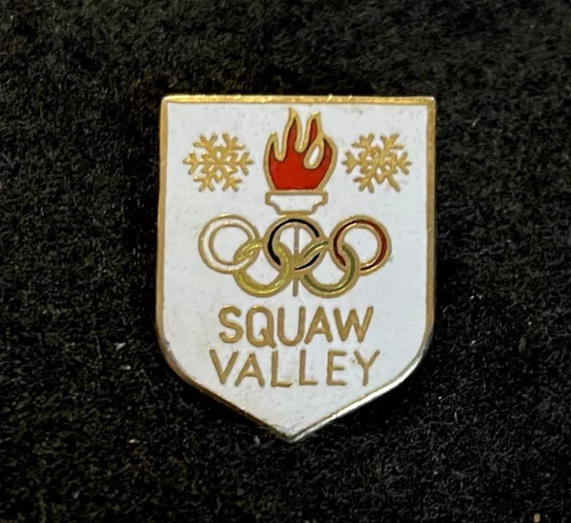 SQUAW VALLEY (Lost Name) Ski Pin CALIFORNIA Skiing Souvenir Resort Travel