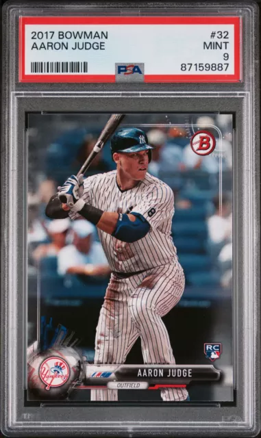 2017 Bowman Aaron Judge #32 Rookie RC PSA 9 New York Yankees