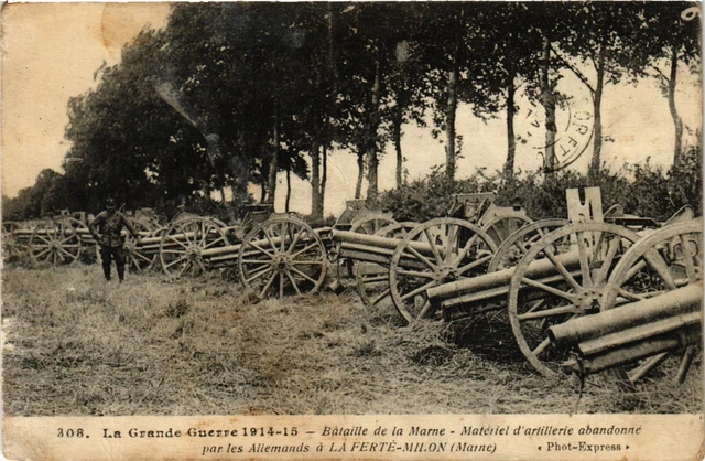 CPA AK Military Battle of the Marne Abandoned Artillery Material (695790)
