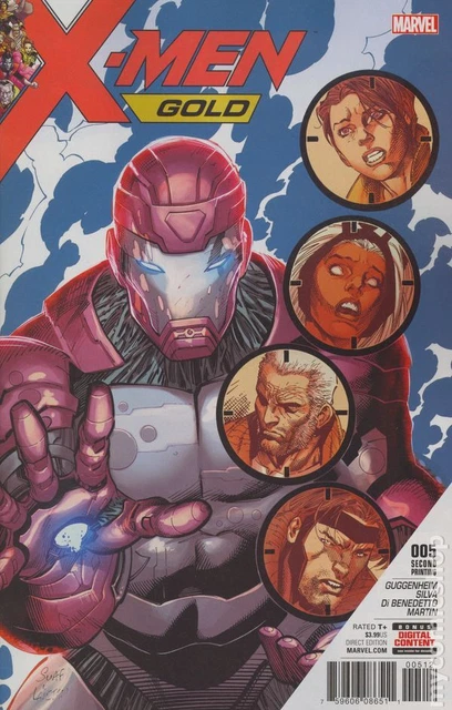 X-Men Gold #5B Syaf Variant 2nd Printing VF 2017 Stock Image