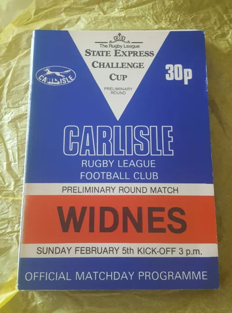 Carlisle vs. Widnes - 5/2/1984