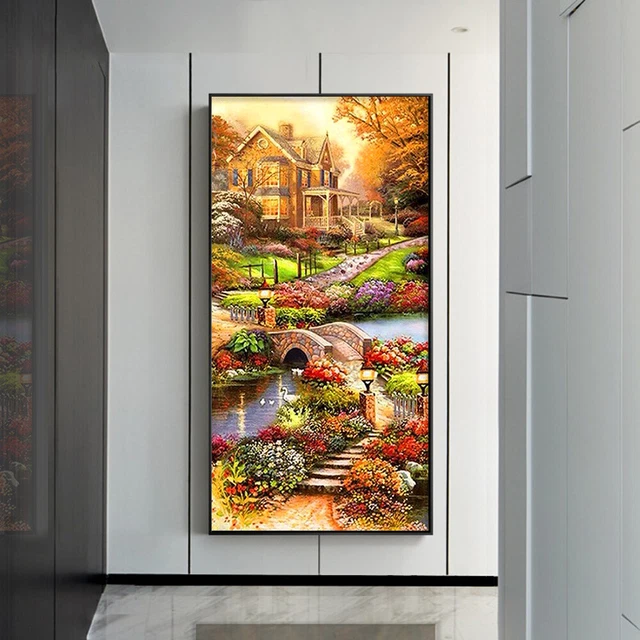 Idyllic 5D DIY Full Round Drill Diamond Painting Embroidery Cross Stitch Gifts 2