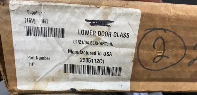 International Lower Door Glass Box of 2  PN 2505112C1