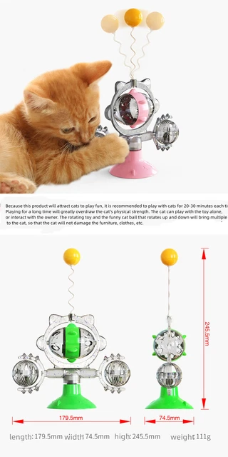 2022 Nuevo Multifuncional Todo en Uno Divertido Alimentador Divertido Gato Palo Gato Juguete Mascota Juguete