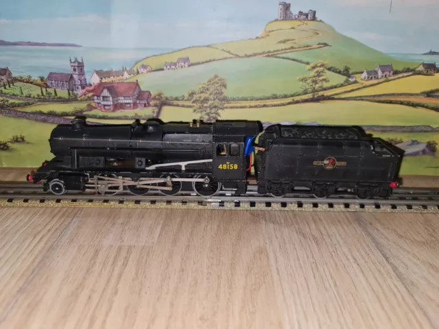 Hornby Dublo Oo Gauge 3 Rail Die Cast 8F Freight Locomotive & Tender 48158