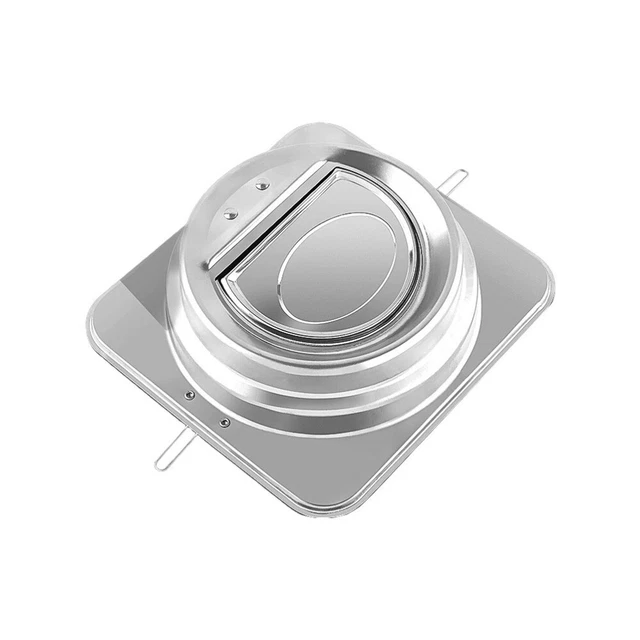 STAINLESS STEEL RANGE Hood Cover Exhaust Kitchen Check Valves Base £12.