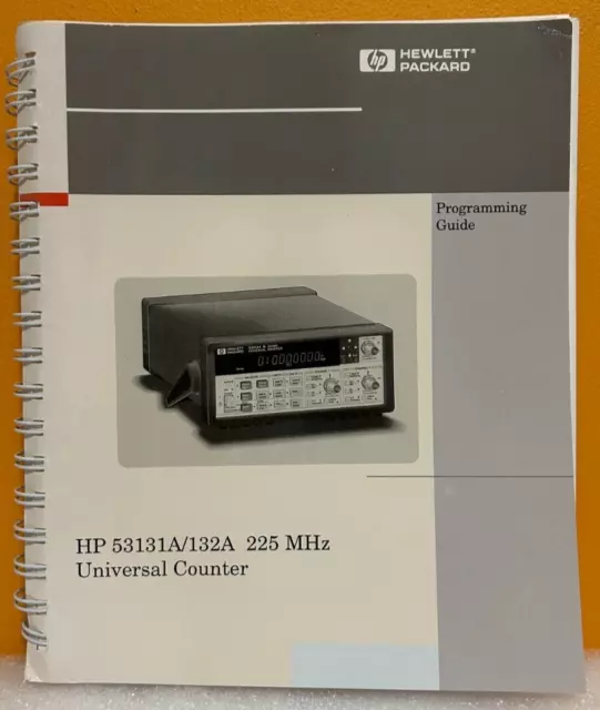 HP / Agilent 53131-90044 1997 HP 53131A/132A 225 MHz Universal Counter Guide.