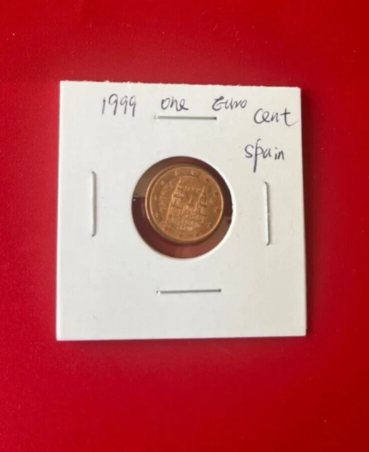 Pièce De 1 Centime D'euro Espagne 1999 – TTB / VF