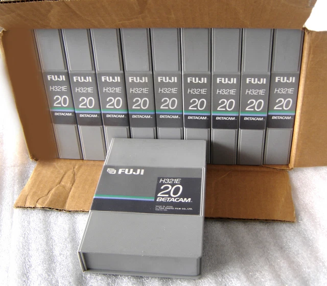 10 K7 Betacam SP BASF Master 30 – Grandes Cassettes, Neuves