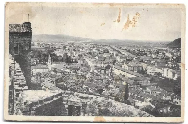 CARTOLINA DI GORIZIA ,PANORAMA DAL CASTELLO  viaggiata 1937