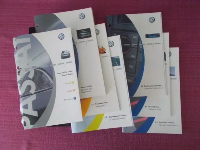 Vw Volkswagen Passat Estate (2001 - 2005) Owners Manual - Handbook - User Guide.