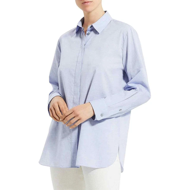 Theory Ladies Classic Cotton Menswear Shirt