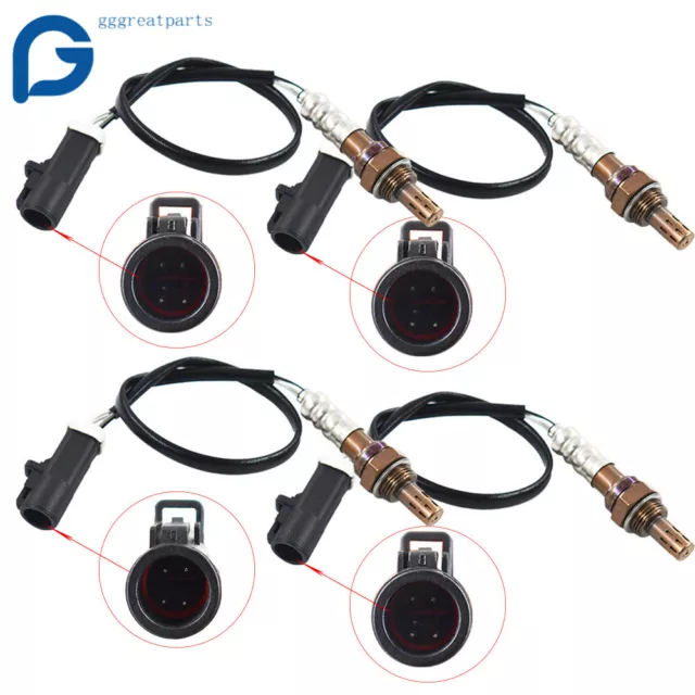 Set of 4 Oxygen O2 Sensor For 1995-2010 Ford Mustang 3.8L 4.0L 4.6L 5.0L 5.4L