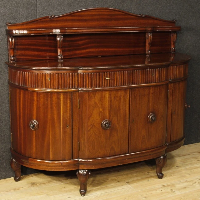 Cupboard French Furniture Wooden Mahogany Antique Style Living Room 4 Panels Com
