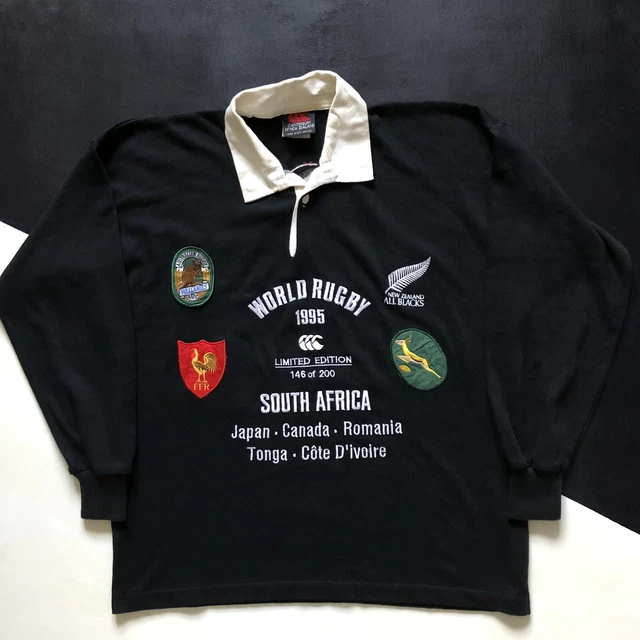 1995 RUGBY WORLD Cup South Africa Commemorative Rugby Shirt Large £199. ...