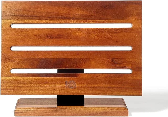 MITSUMOTO SAKARI Magnetico Ceppo Coltelli, Porta Coltelli Cucina in Legno D'acac