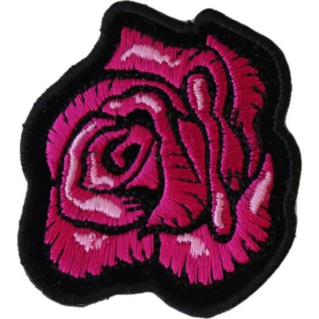 Patch, Patch Brodé (Thermocollant Ou à Coudre), Rose, 2 " x 2.25 "