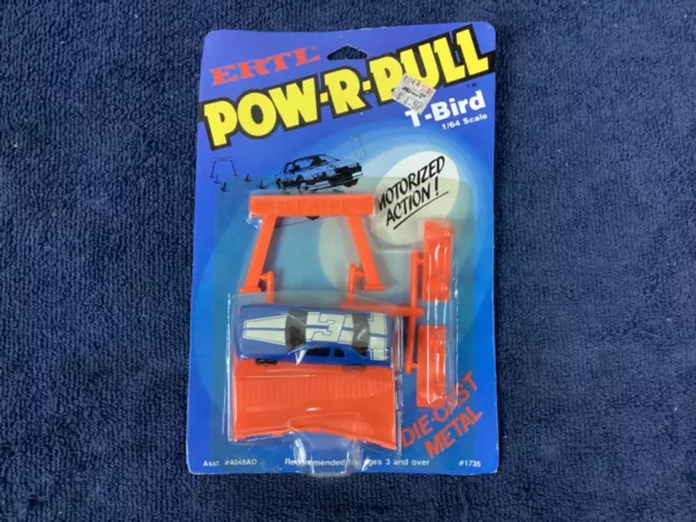 Vintage Ertl Pow-R-Pull T Uccello Die Cast Metallo Set Gioco 1/64 Scala Sealed