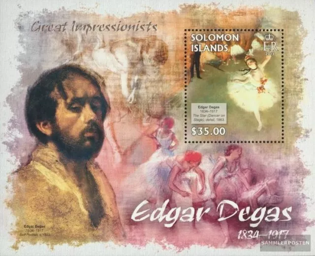 Salomoninseln miniature sheet 132 (complete. issue.) MNH 2013 Edgar degas