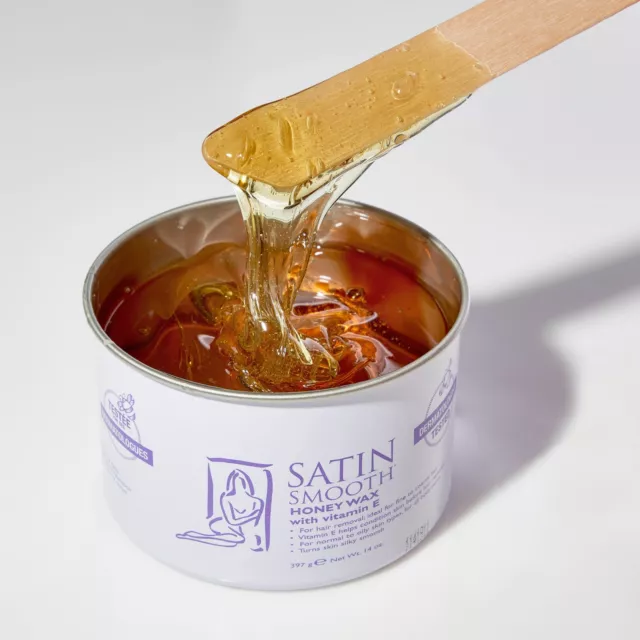 Satin Smooth Honey With Vitamin E Soft Wax 14oz