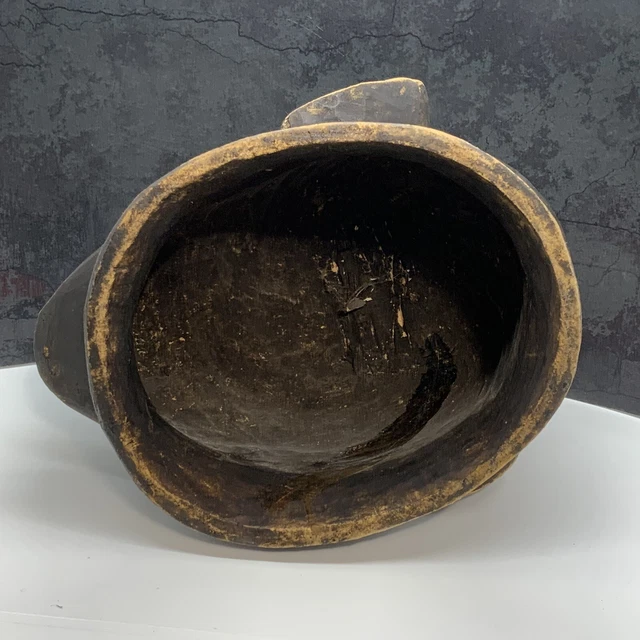 Traditional African Makonde Lipico Helmet Mask 8
