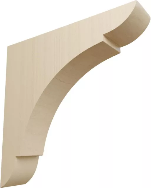 2 Ekena Millwork BKTW01X08X08OLRW 1.75 x 8 x 8 Olympic Rubberwood Bracket Corbel