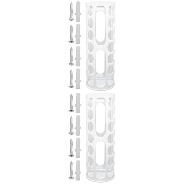 Set di 2 supporti carta in plastica organizer vinile supporto per scaffale magazzino
