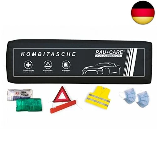 RAU-Trio-Kombitasche schwarz 3in1-Set - Verbandtasche - Inhalt: Erste Hilfe-Set