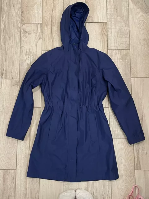 L.L. Bean H2OFF Raincoat Women's Small Blue Primaloft Lined Outdoor Adventure