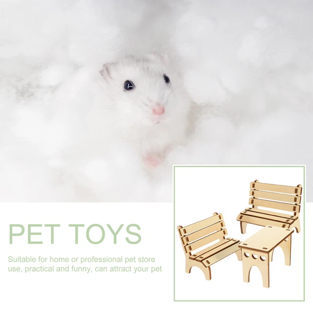 Casa Animali Legno DRESSOOS Tunnel In Legno Per Criceti E - 7