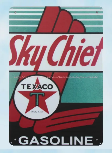 Sky Chief Texaco Gasoline metal tin sign home wall decor ideas