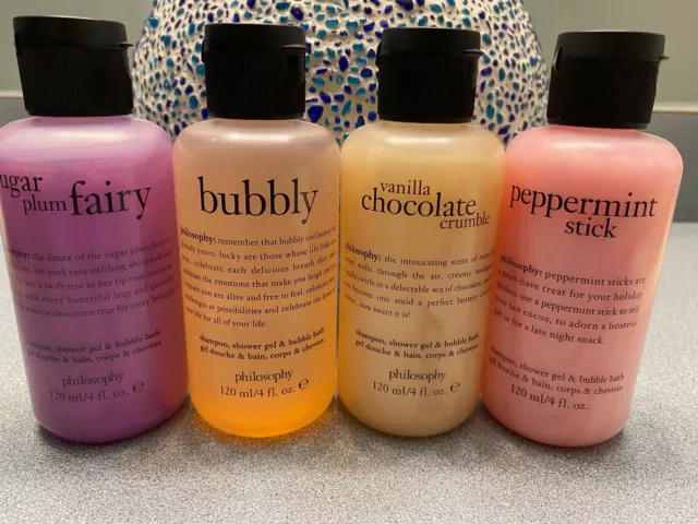 Philosophy Shampoo Shower Gel & Bubble Bath  *You Pick* 4 oz  NEW Fresh  SEALED