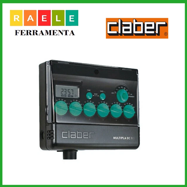 Programmatore per irrigazione giardino centralina timer Claber da esterno 6 zone
