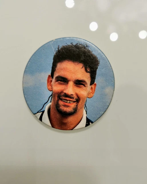 Juventus player Roberto Baggio on a portrait session with Juventus