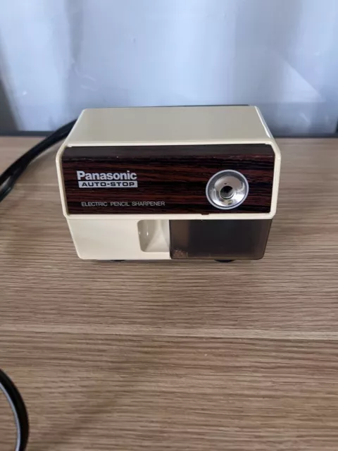 Vintage Panasonic Auto-Stop Electric Pencil Sharpener KP-110 Made in Japan Works